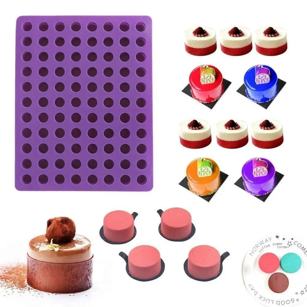 

88 пустоты Mini Round Mini Cheese формы для выпечки для шоколада, желе и леденцов