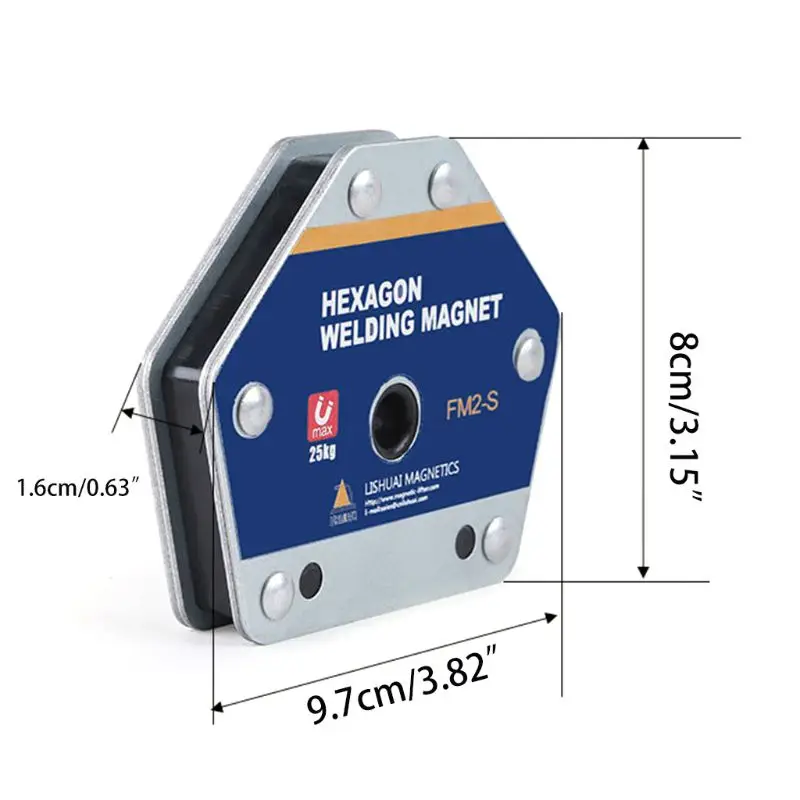 

13MA Single Switch Square Magnet On/Off Multi-angle FM2 Welding Magnetic Holder Fixator Switchable Hexagonal Welding Magnet