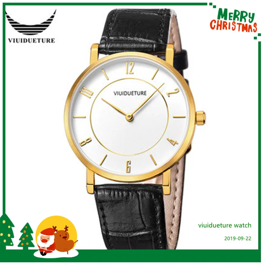 Новинка прямые поставки с фабрики тонкие мужские часы чашей пара модных кожаных