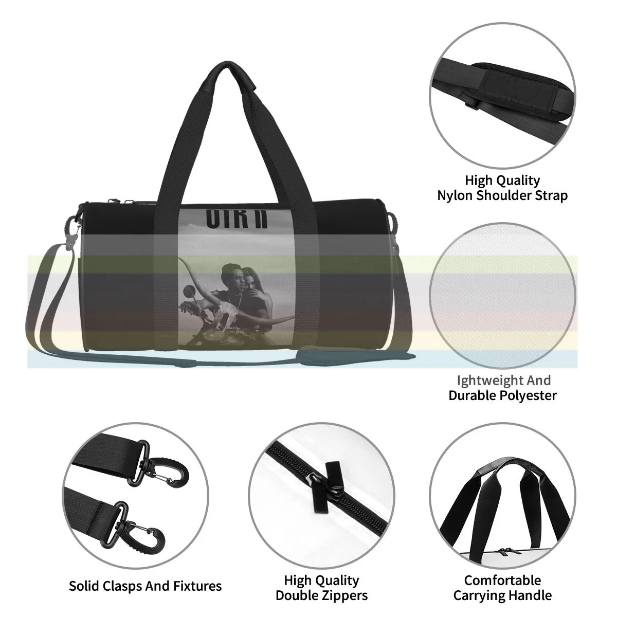 

universal travel sports fitness shoulder bag. Nylon portable outdoor sports bag. Dry and wet separation bag