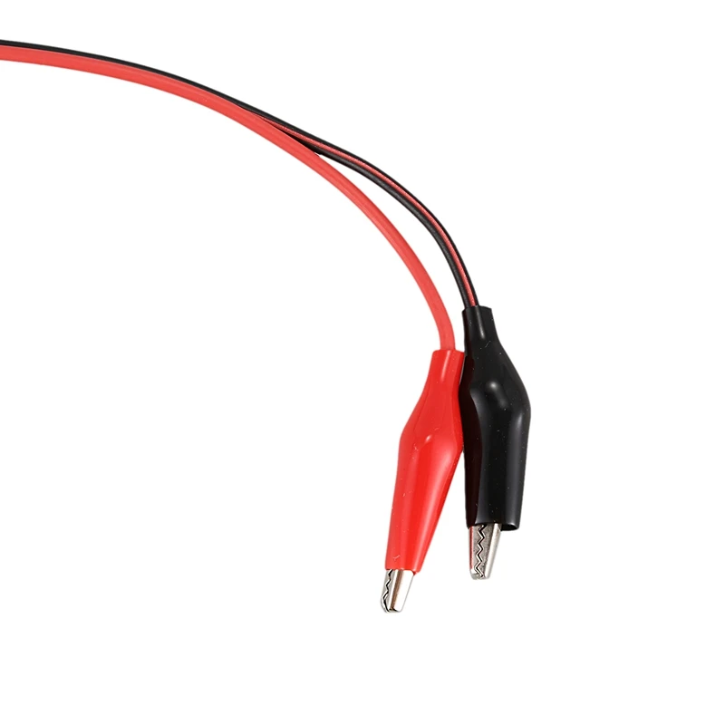 Hot Sale 2 Pair Alligator Test Lead Clip to Male Banana Plug Cord Cable 1M Red+Black | Обустройство дома