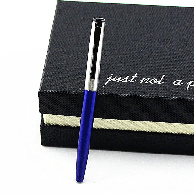 Ручка перьевая черная 0 5 мм в металлическом корпусе|Перьевые ручки| |