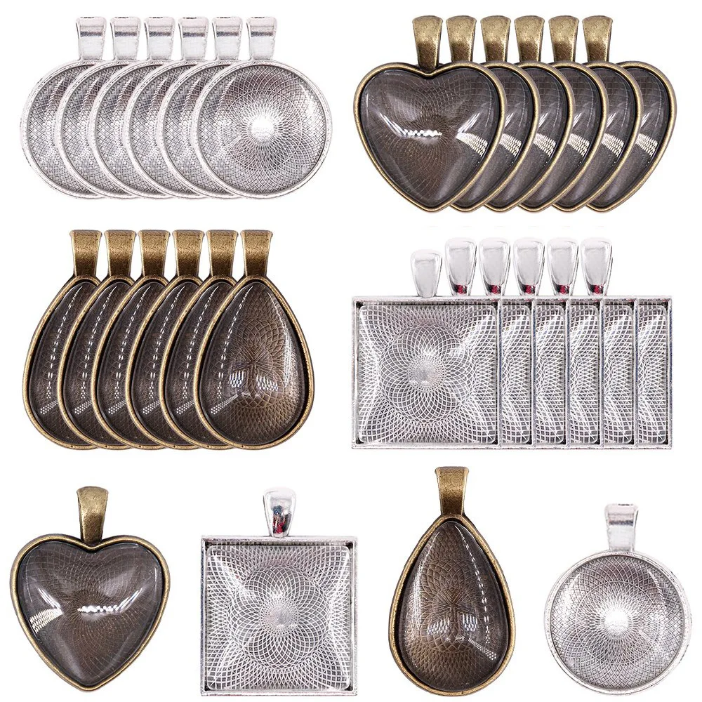 Основа для подвески кабошона из сплава 48 шт./компл. | Украшения и аксессуары