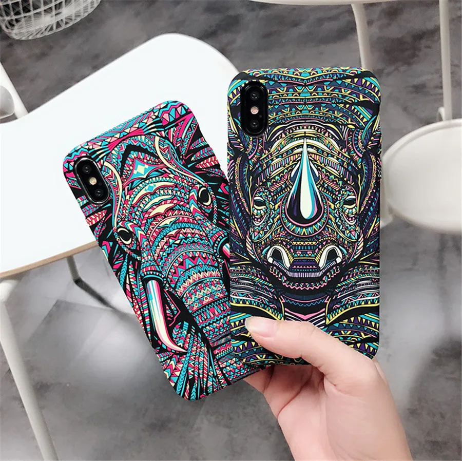 Светящийся чехол с животными для iPhone 11 Pro Max XR XS Max 6 6S 7 8 Plus X Тигр Волк слон ночной светящийся силиконовый мягкий ТПУ чехол для телефона