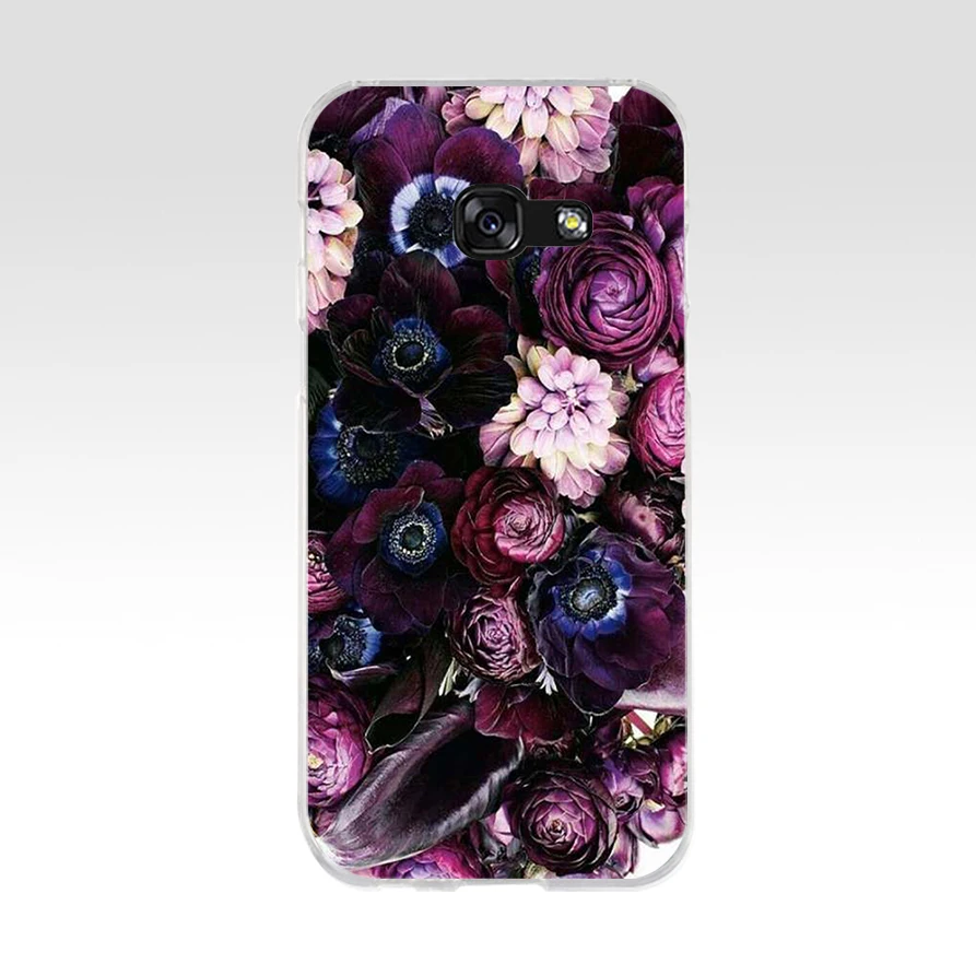 279FG Red Poppies cornflowers Soft Silicone Tpu Cover phone Case for Samsung a3 2016 a5 2017 a6 plus a7 a8 2018 s6 7 8 9 | Мобильные