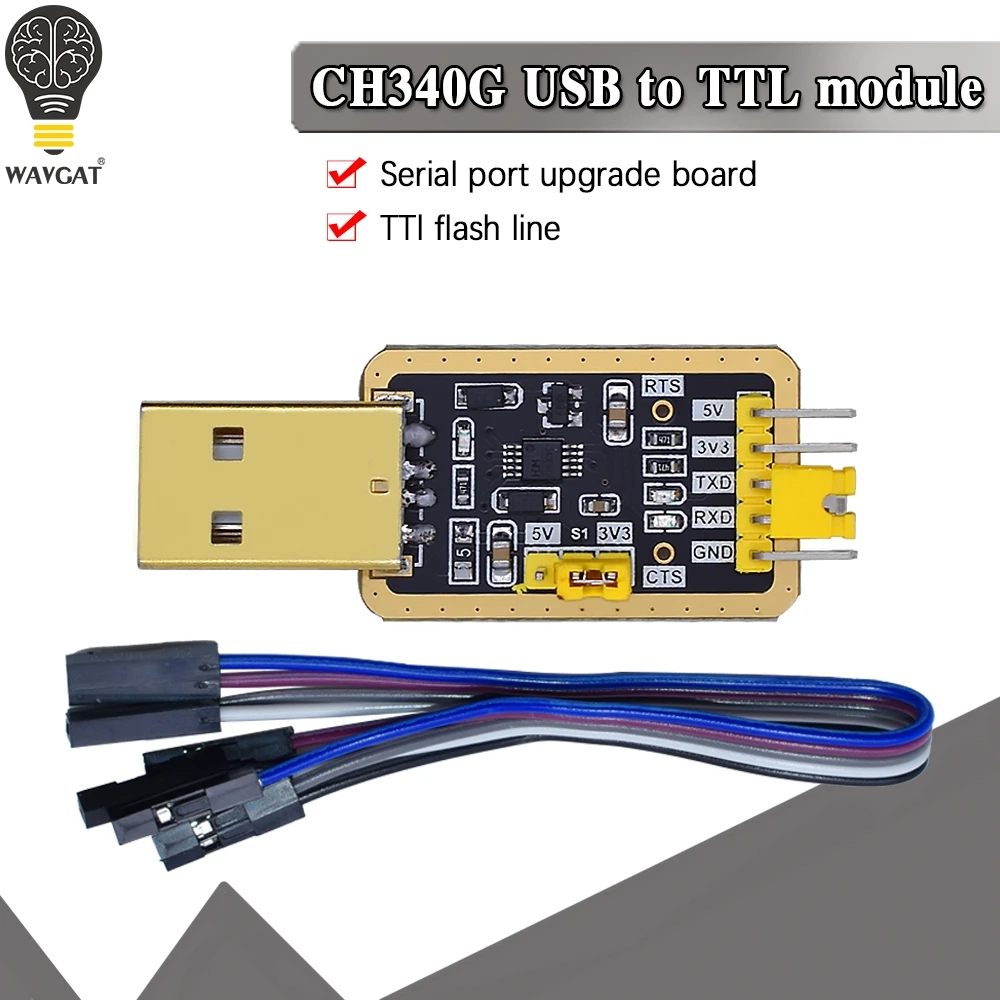 Мини модуль последовательного порта CH340 PL2303 CH340E RS232 в TTL обновление USB до девяти