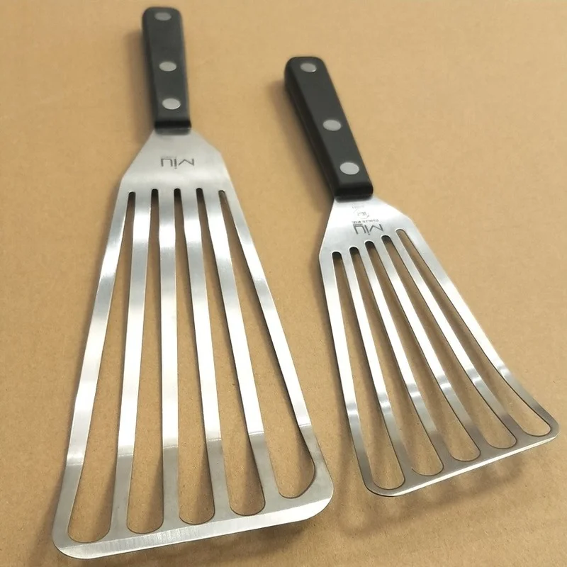 

Set of 2 Small+Large Stainless Steel Slotted Turner, 3 by 11-Inch +13-1/2-Inch