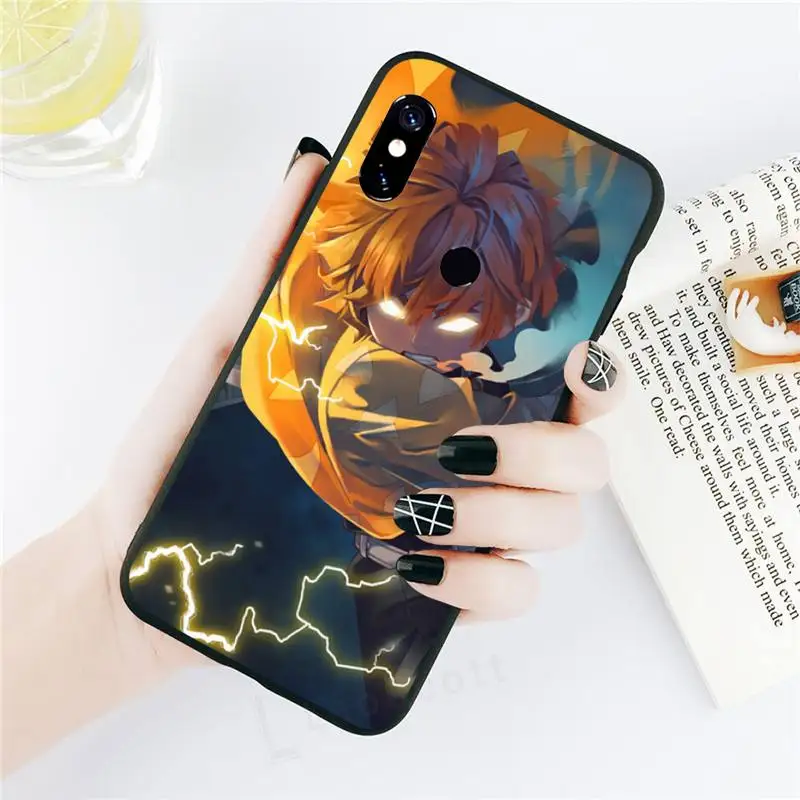 

Demon Slayer Kimetsu No Yaiba luxury brand cover Phone Case shell For Xiaomi Redmi note 7 8 9 t k30 max3 9 s 10 pro lite