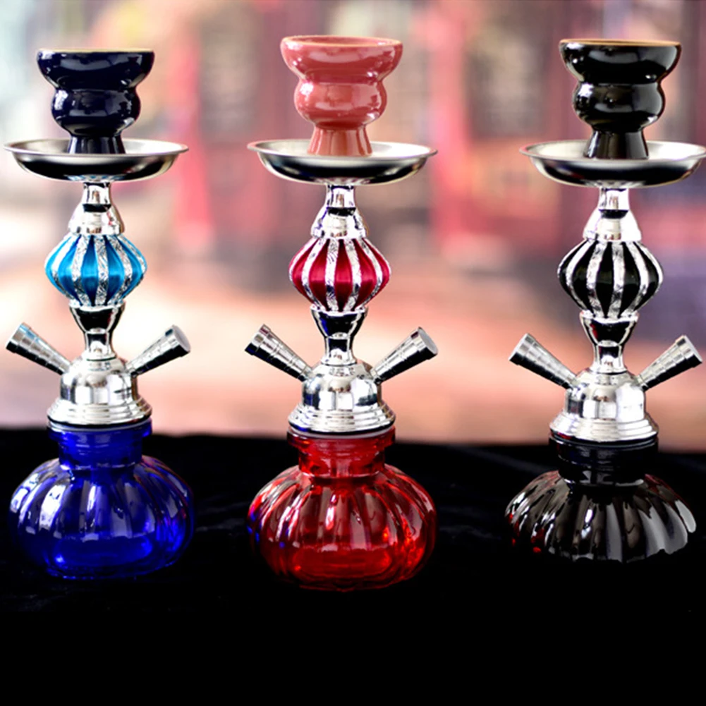 Аксессуары табака трубка для кальяна Набор двойной шланг с серебряным