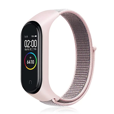 As the picture Hangrui нейлоновый ремешок с петлей для Xiaomi Mi группа 4 спортивные часы ремешок дышащий ремешок для Xiaomi Mi группа 3 полоса 4 Смарт часы зарядное устройство - Цвет: As the picture
