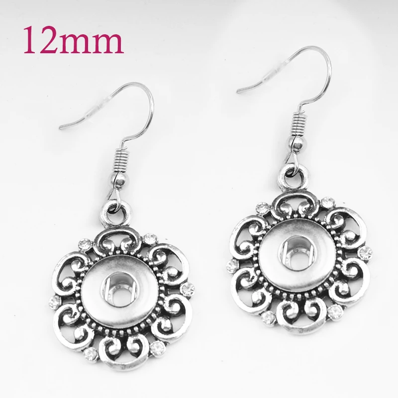 MF367 Кристалл 12 мм металлический цветок Кнопка ювелирные изделия браслет для