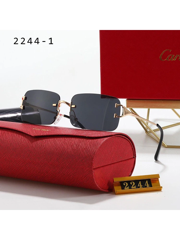 

Luxury Brand Design Sunglasses Classic Men Metal Driving Sun Glasses Male Coating Sunglass Shades gafas de sol S-2244
