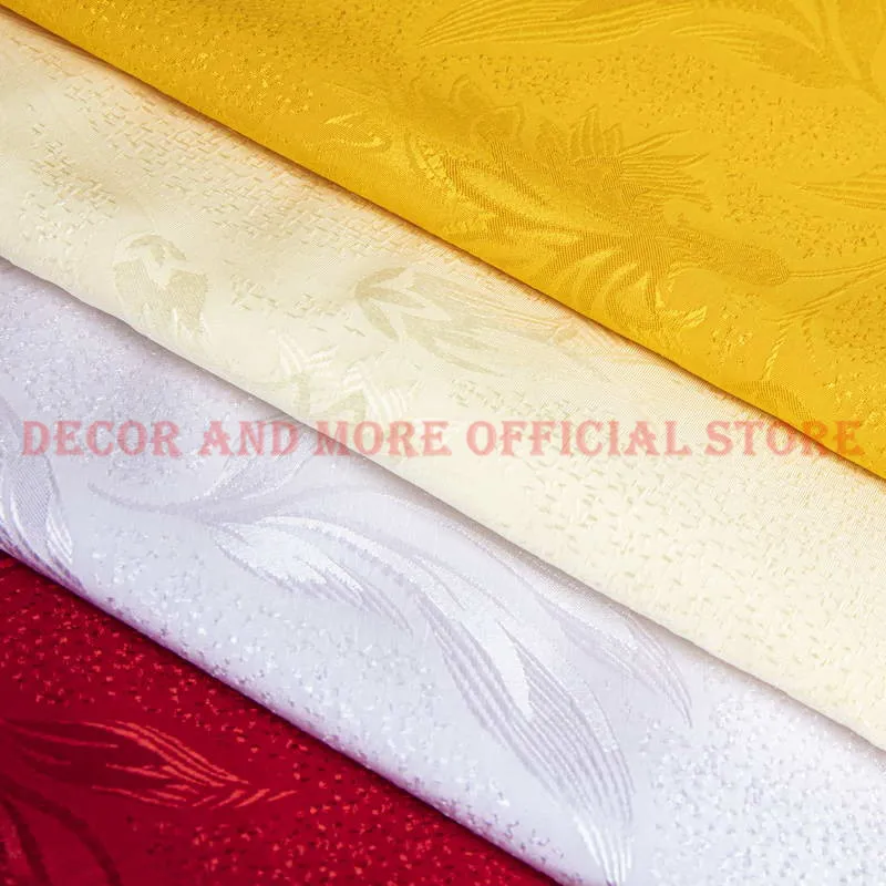 

320x100CM High Quality Polyester Damask Thick Fabric DIY Jacquard Dress Fabrics /Tablecloth /Curtain/ Cushion Cover Decoration