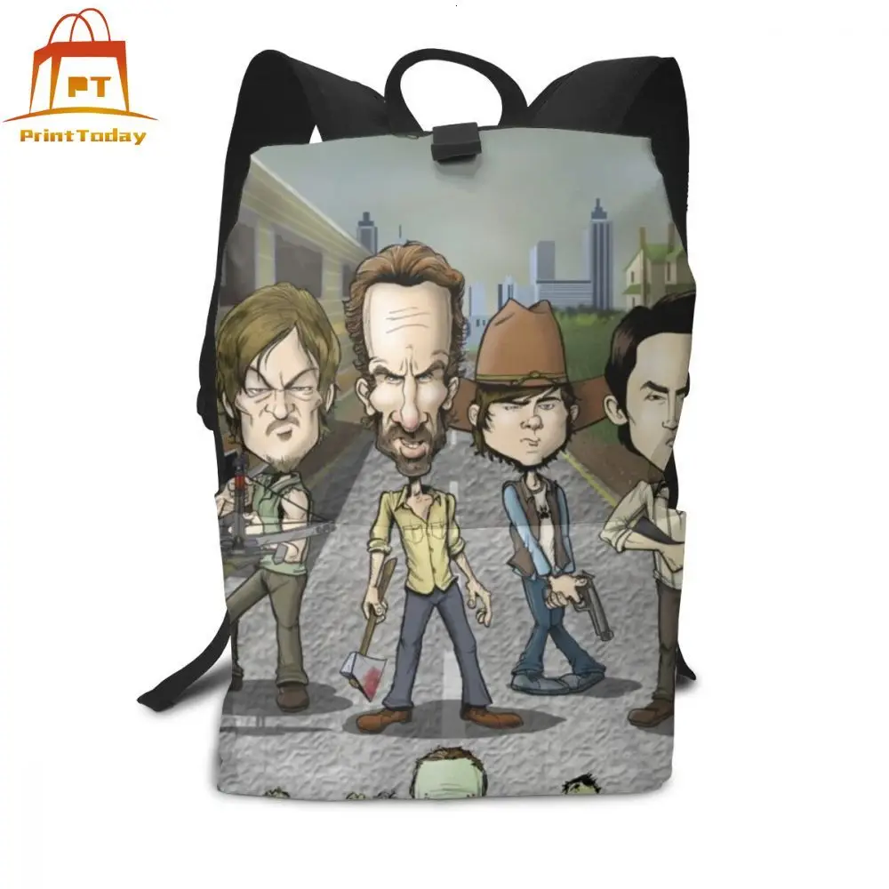 Ходячие мертвецы рюкзак рюкзаки тренд Сумка для подростков Высокое качество
