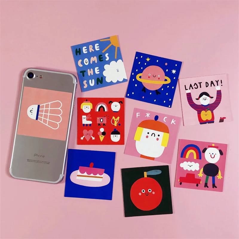 

Мультяшный злодей иллюстрация открытка наклейка милое мультяшное украшение на стену Наклейка календарь позирует реквизит Детские подарки