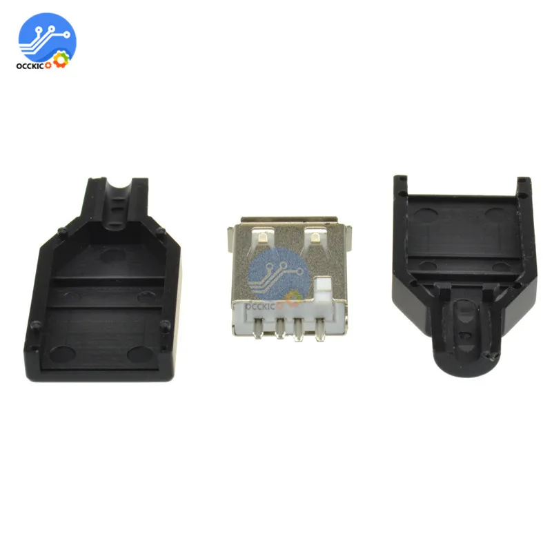 10 шт. 4 контактный Переходник USB 2 0 типа А с пластиковой крышкой|cover covers|cover jackcover