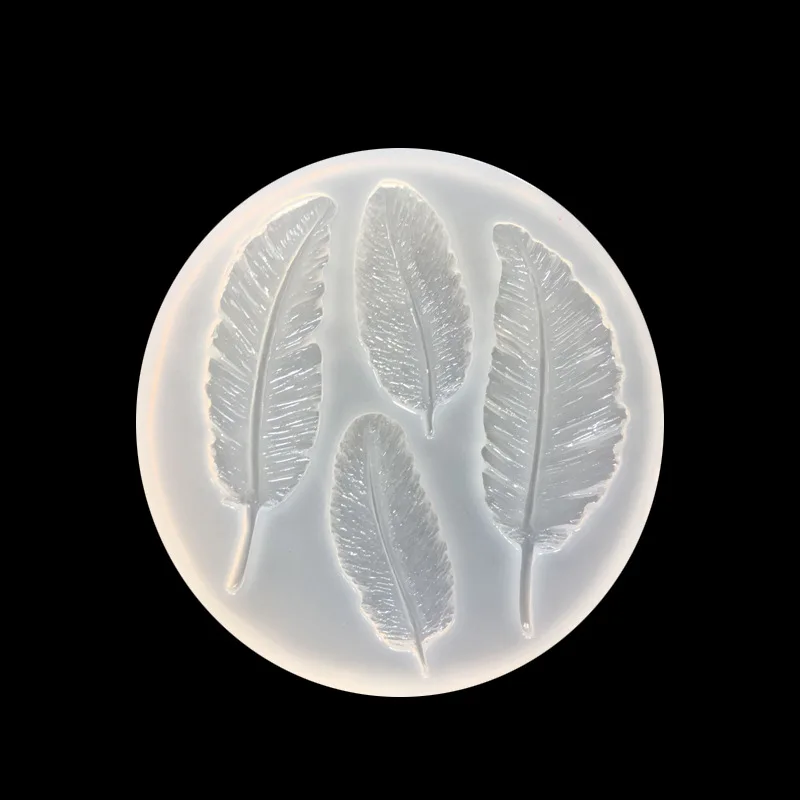

New Mirror Clay Crystal Epoxy Silicone Mold DIY Handmade Feather Mobile Phone Pendant Decoration Resin Mold Silicone