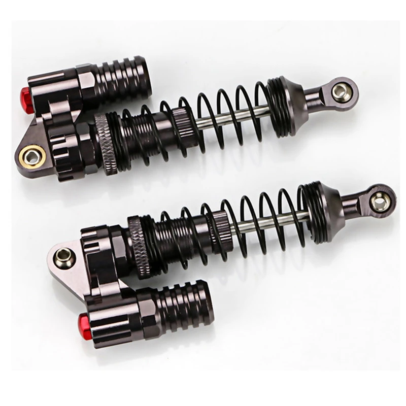 

4Pcs Aluminium Alloy 90mm Absorber Shocks with Metal Side Step Side Pedal Foot-Plate Sliders