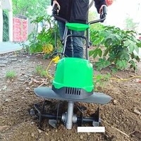 tleg 01a mini tiller electric plough machine cultivator%c2%a0scarifier garden household soil ploughing digging loosening equipment