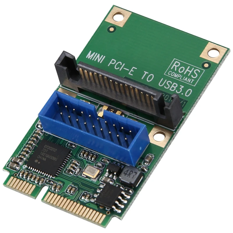 

Адаптер Mini Pci-E к Usb 3,0, карта расширения Mini Pcie To19-Pin 20Pin Usb с 15-контактным портом питания Sata для настольного ПК