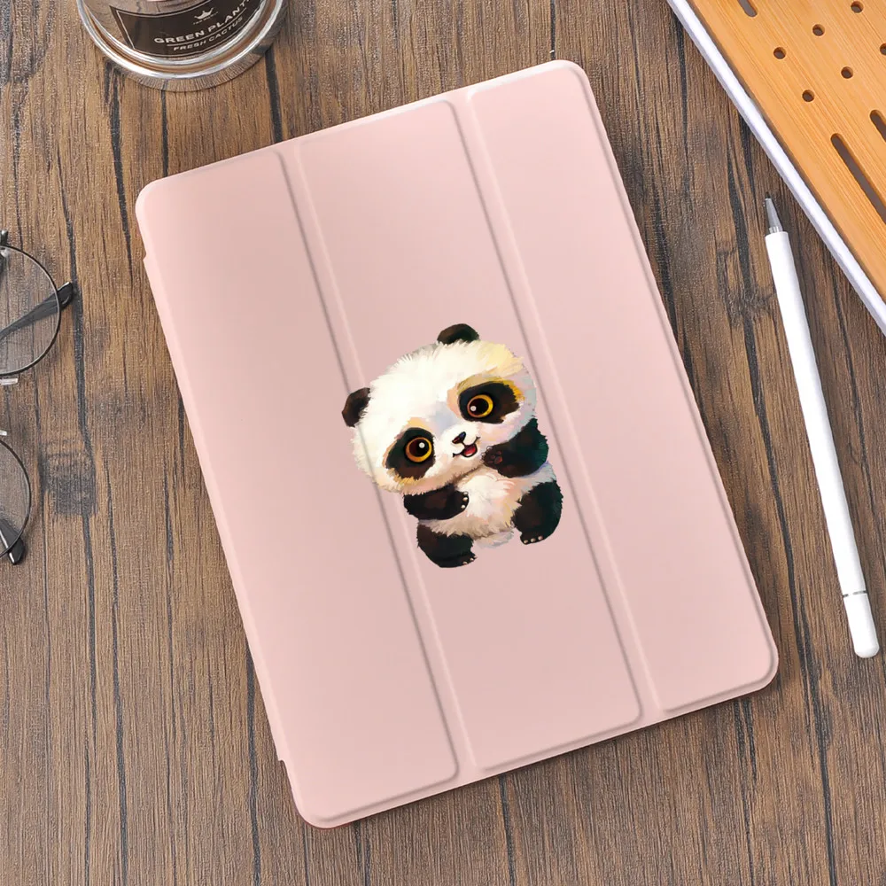 

Мультяшные панды для Air 4 iPad Air, чехол, держатель для карандашей 10,2 8th 2020 7th 12,9 Pro 2020 Mini 5 9,7, силиконовый чехол Pro 11, милый