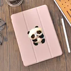 Мультяшные панды для Air 4 iPad Air, чехол, держатель для карандашей 10,2 8th 2020 7th 12,9 Pro 2020 Mini 5 9,7, силиконовый чехол Pro 11, милый