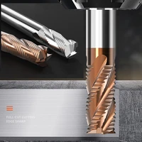 1pcs hrc55%c2%b0 tungsten steel milling cutter 4 blade cnc machining center engraving machine for stainless steel copper plastic