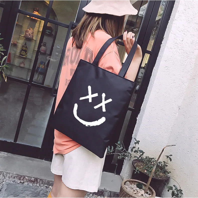 

Многоразовая сумка для покупок Louis Tomlinson Walls, женские студенческие холщовые сумки-тоуты, экологически чистая сумка с принтом, Мультяшные сум...