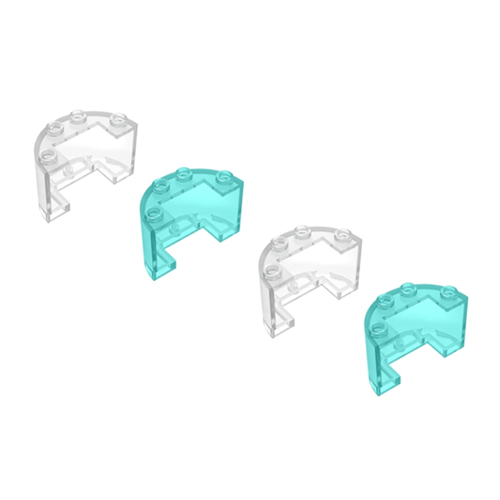 

MOC Bricks Building Block Assembly Parts Cylinder Half 2x4x2 with 1 x 2 Cutout 10pcs/lot 24593 Transparent Colors Children Toys