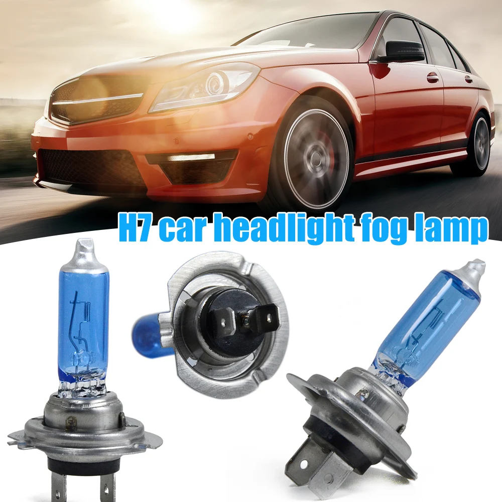 

100W H7 Car Headlight Fog Lamp Auto External Lights Bulbs 12V Super Bright Car Styling