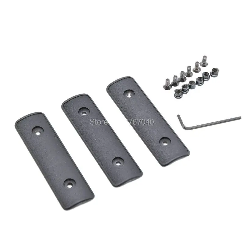 Высокоэффективная полимерная накладка на рельсы Keymod 4 дюйма для KeyMod End 3 шт./упак. |