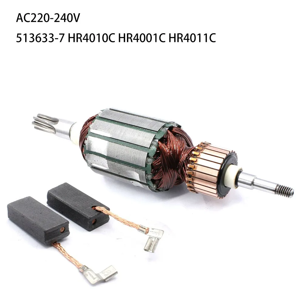 

Motor Anchor+Carbon For MKT HR4001C,HR4010C,HR4011C Replaced 513633-7 Electric Planer Armature Anchor Stator Bearing Carbon Brus