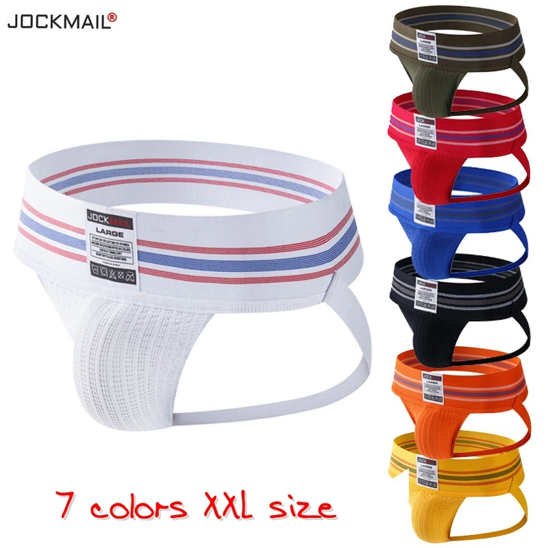 

JOCKMAILmen tanga hombre wide belt calzoncillos slip sports fitness ropa interior sexy jockstrap gay underwear lot