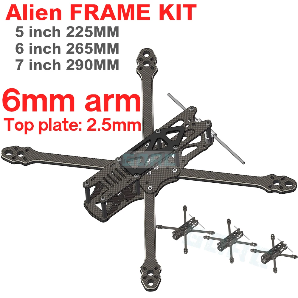 Квадрокоптер ALIEN FPV с рамой Alien RR5 Martian II гоночный Радиоуправляемый квадрокоптер