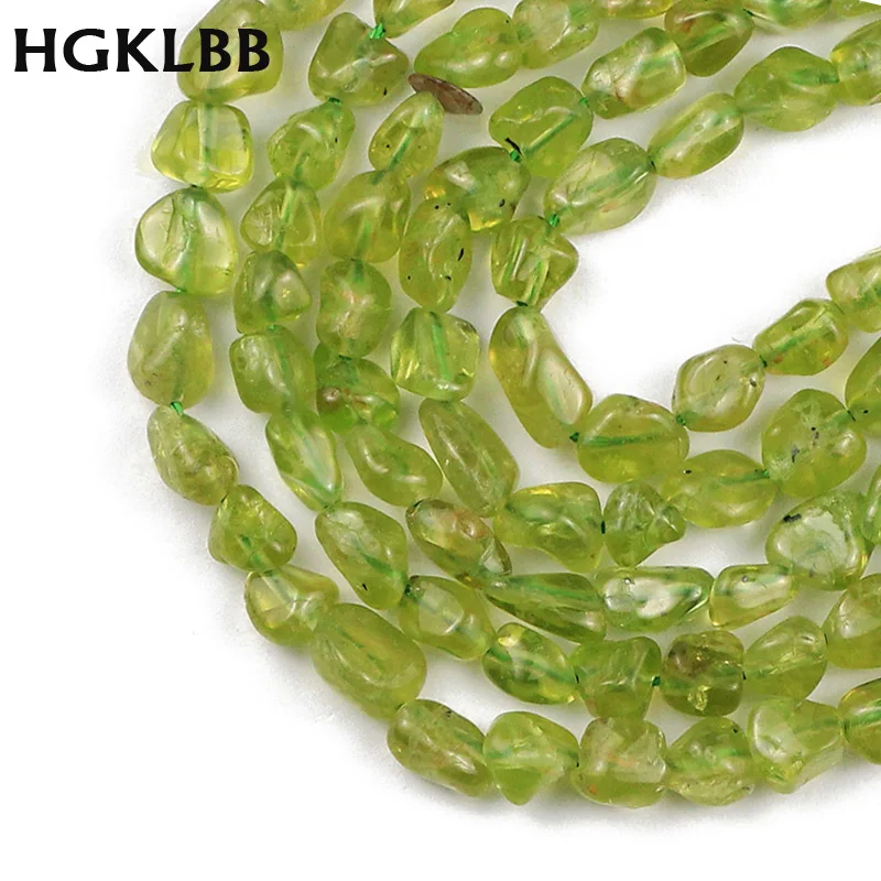 Бусины из оливкового кварца HGKLBB нестандартные бусины перидота россыпью