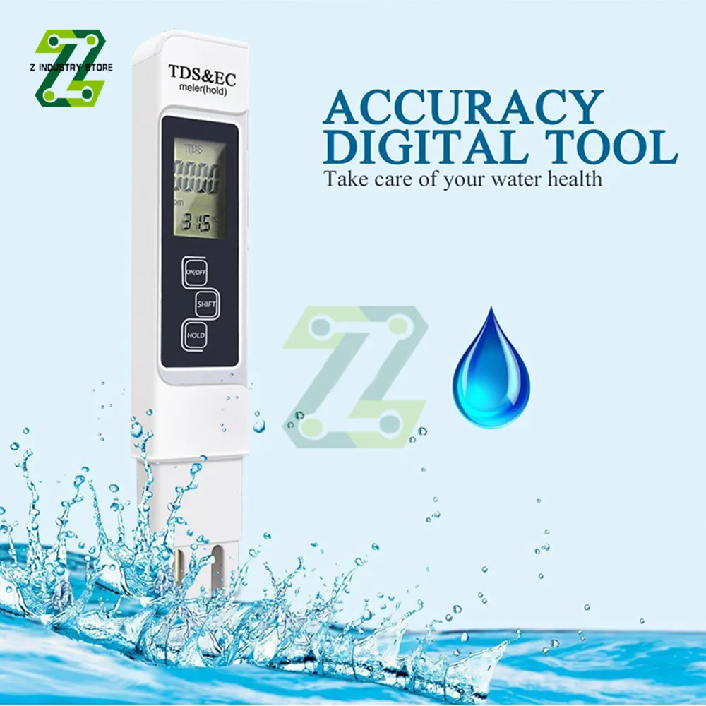 Измеритель Качества воды TDS/EC/TEMP тестер качества 0-9990ppm измеритель | Инструменты