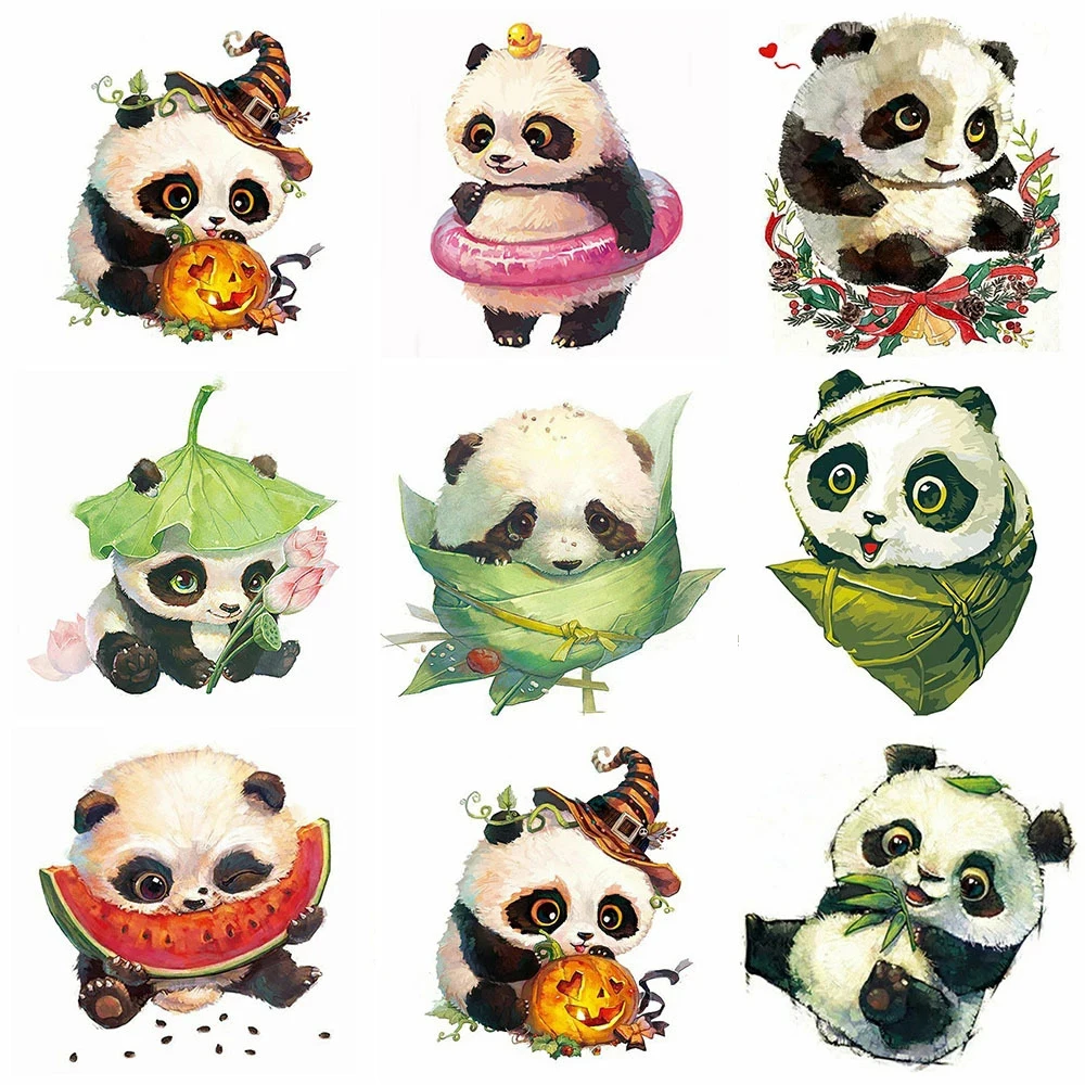 

AB Colorful Diamond Painting Panda 5D DIY Rhinestones Pictures Wall Art Diamond Embroidery Animal Handmade Gift Home Decor