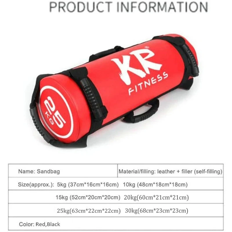 

2021 Fitness Sandbag 5-30kg Weight Lifting Bulgarian Unfilled Power Bag Fitness Body Building Gym Sports Muscle Training -40