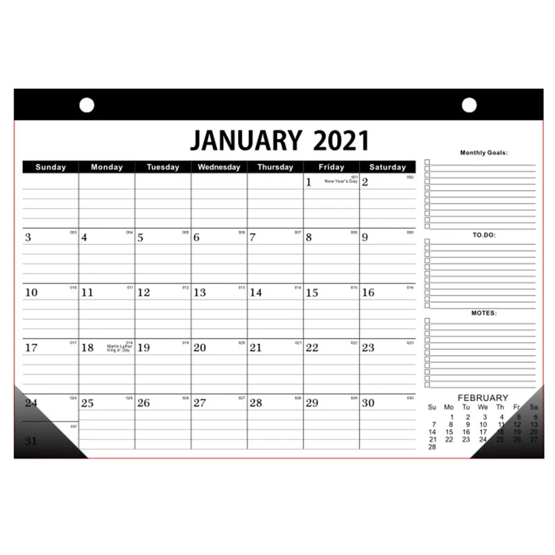 

2x 2021 Desk Calendar 18 Months/2021 Desk Calendar 12 Months Monthly Planner 2021 Calendar Desk Memo Daily