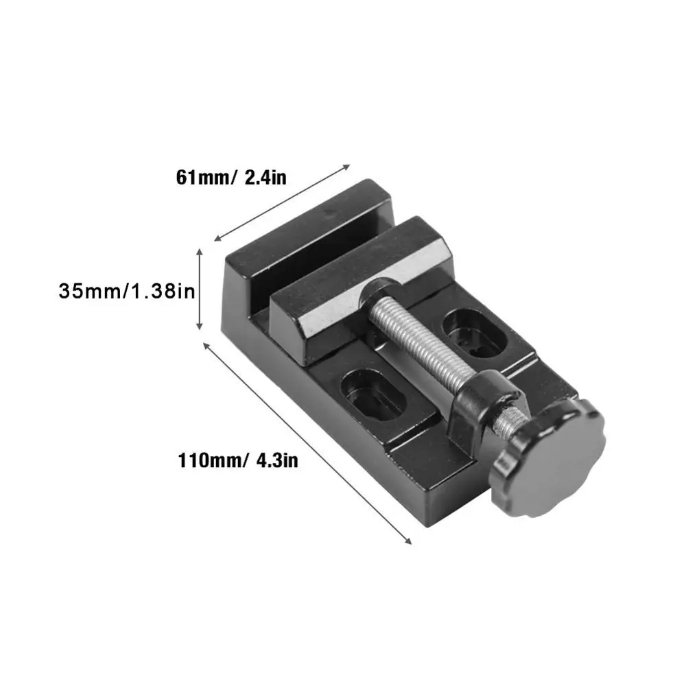 1 pcs Clamp Mini Flat Vise Aluminum Alloy Drill Press Vice Carving Tools Machine Accessories | Инструменты