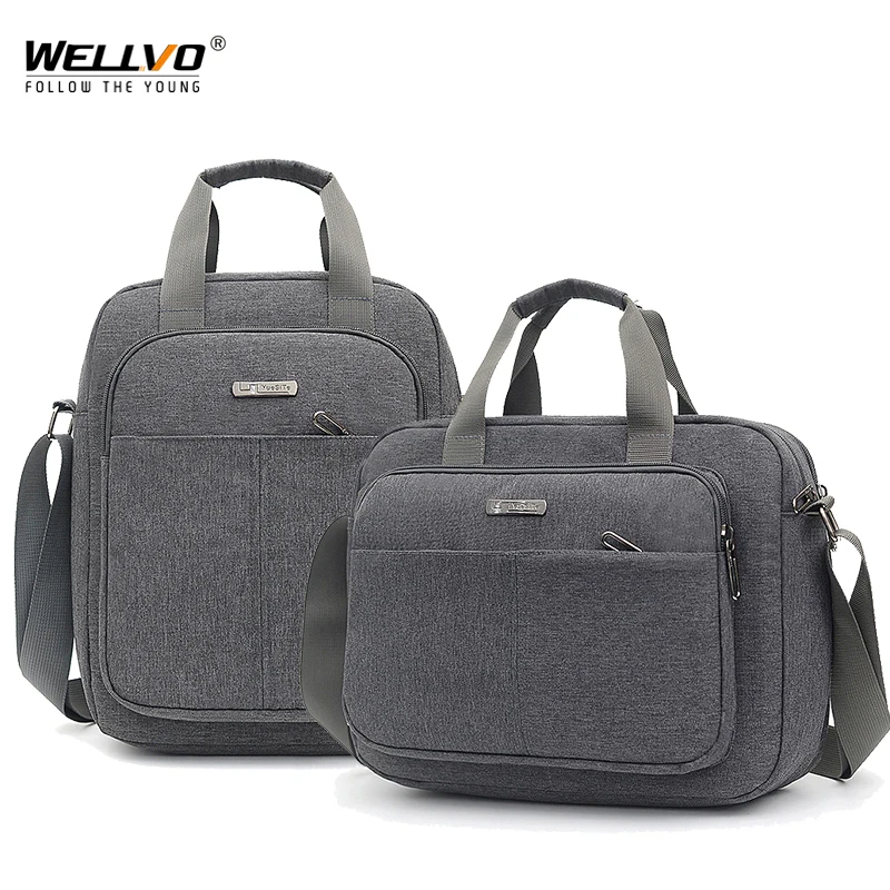 Мужская деловая сумка водонепроницаемая маленькая для ноутбука нейлоновая
