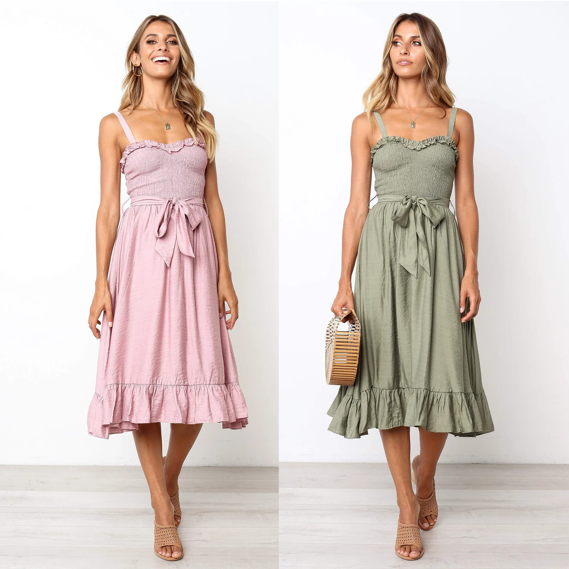 Модное платье на бретельках с принтом Длинное Платье женское Vestidos De Fiesta модные