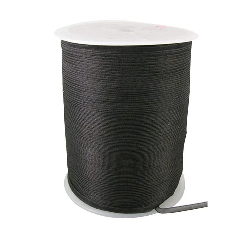 Pandahall лента из органзы, галлония, белый, черный, 1/"(3 мм); 1000 ярдов/рулон(914,4 м/рулон
