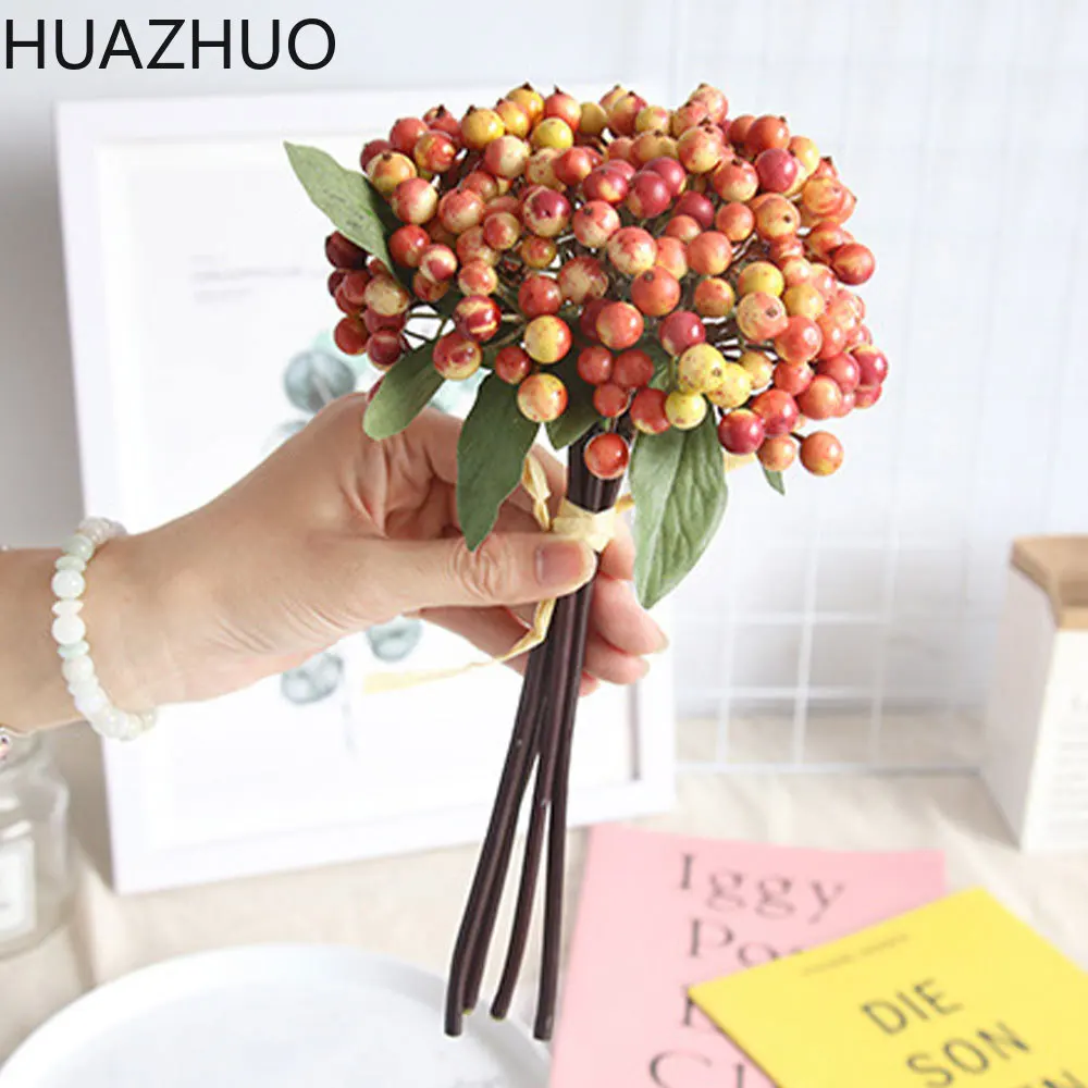 Искусственные стебли ягод фрукты шелковые ягоды поделки сделай сам