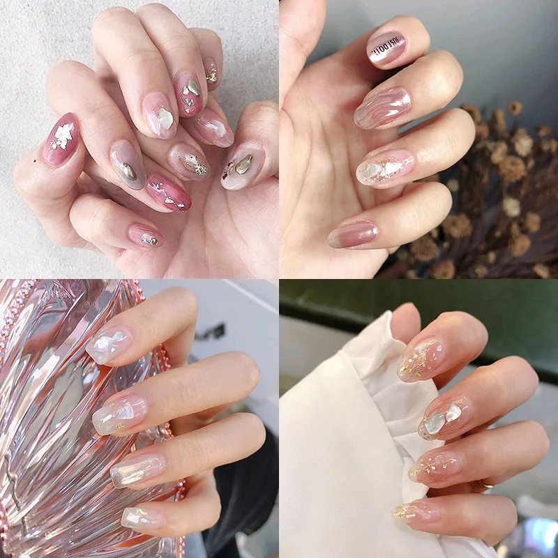 CHNRJML 12 видов цветов/набор неправильной раковины для ногтей блестки хлопья камни