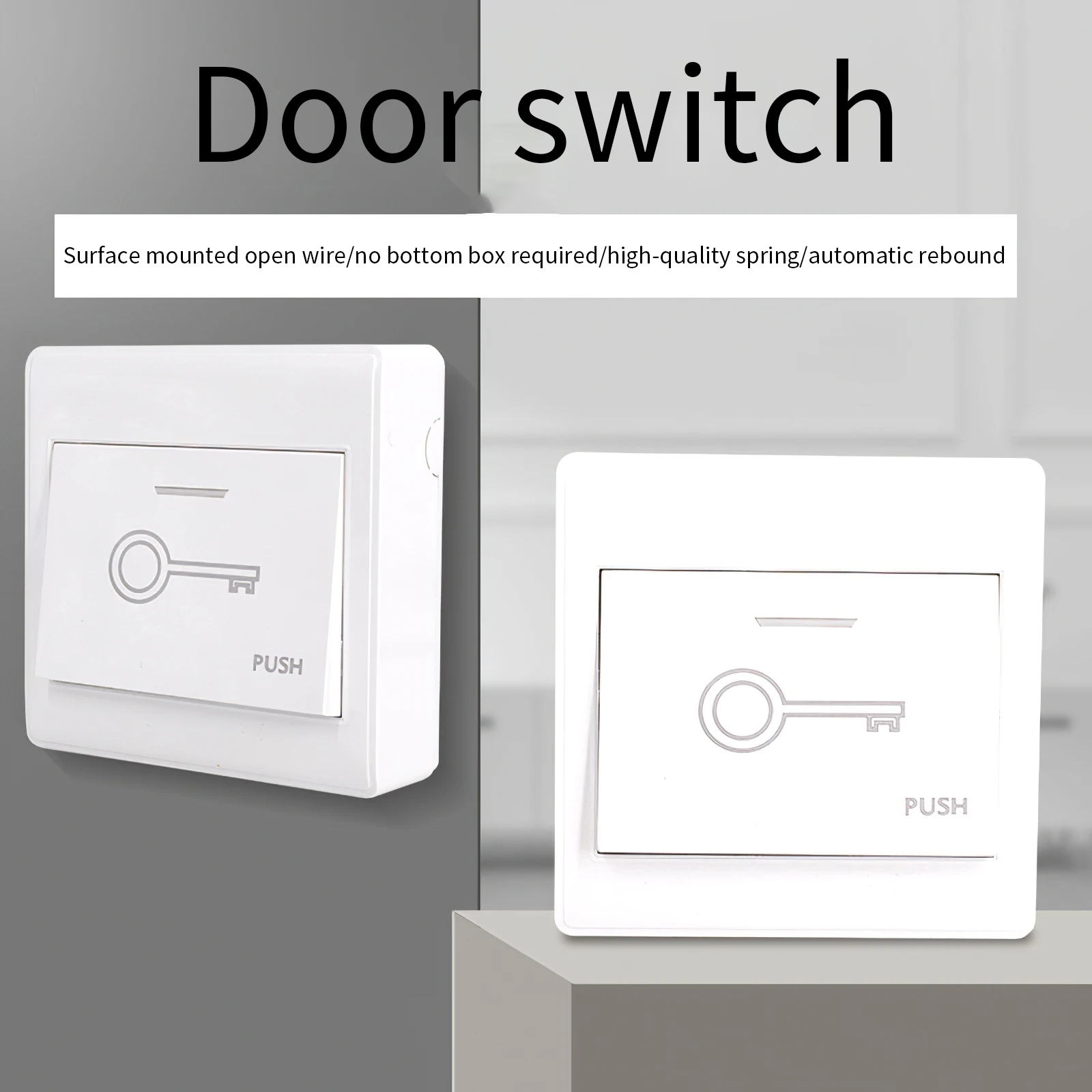 

86 Type Exit Button Switch Durable Access Door Switch Button Automatically Reset The Normally Open Signal Release Push Button