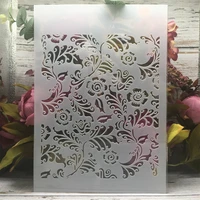a4 29cm curl leaves diy layering stencils wall painting scrapbook coloring embossing album decorative template