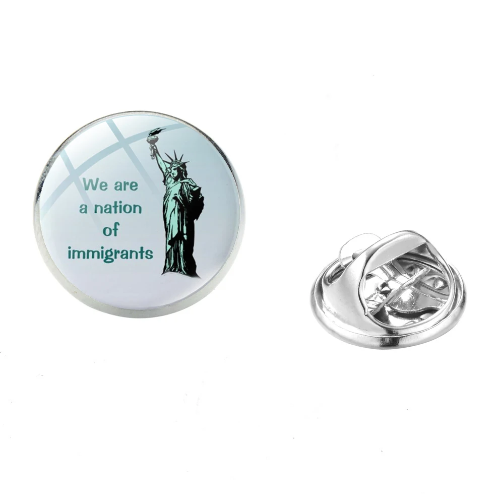 Винтажная брошь SONGDA I Love Freedom Art булавка с изображением статуи Свободы