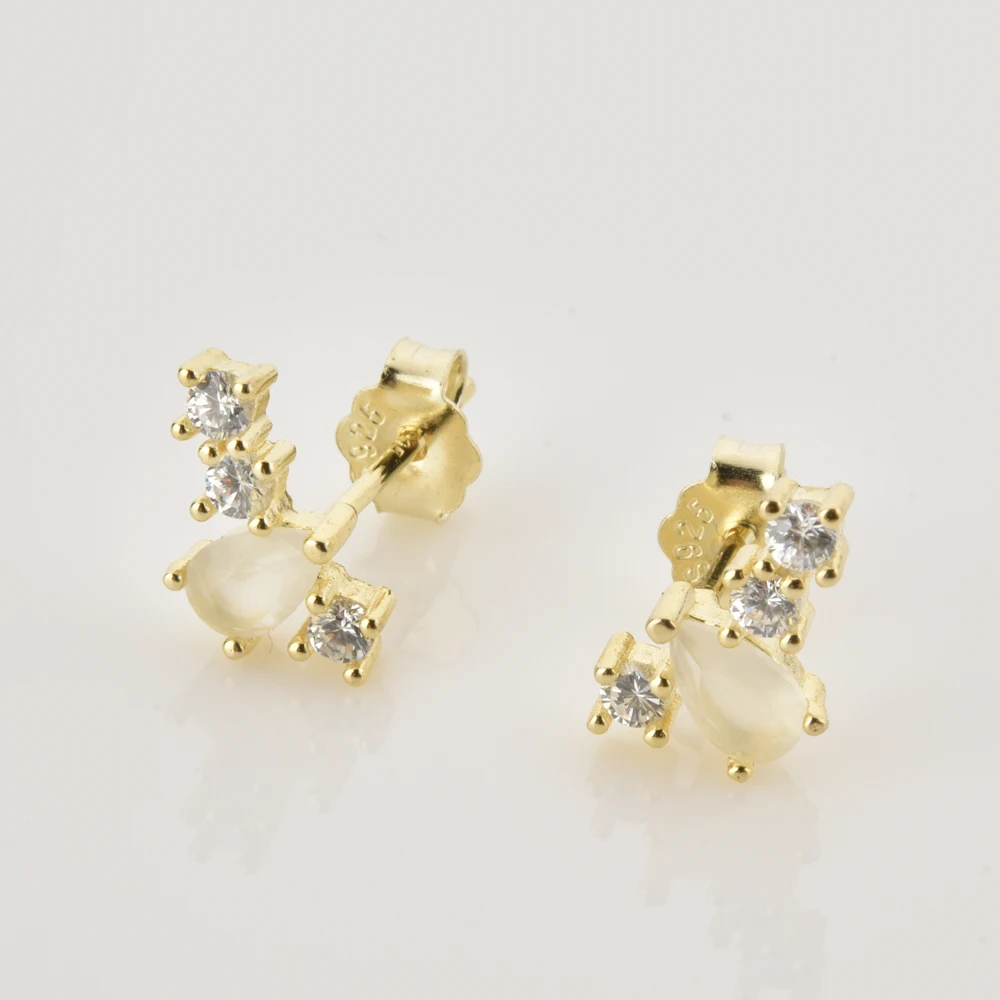 Серьги-гвоздики женские под серебро 2021 пробы | Украшения и аксессуары