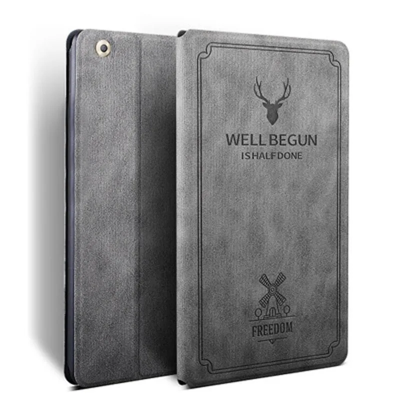 For Huawei MediaPad M5 Lite 10 BAH2-W19/L09/W09 Case Ultra Slim Retro Pu Leather Smart Stand Cover For Media Pad M5 Lite 10.1"